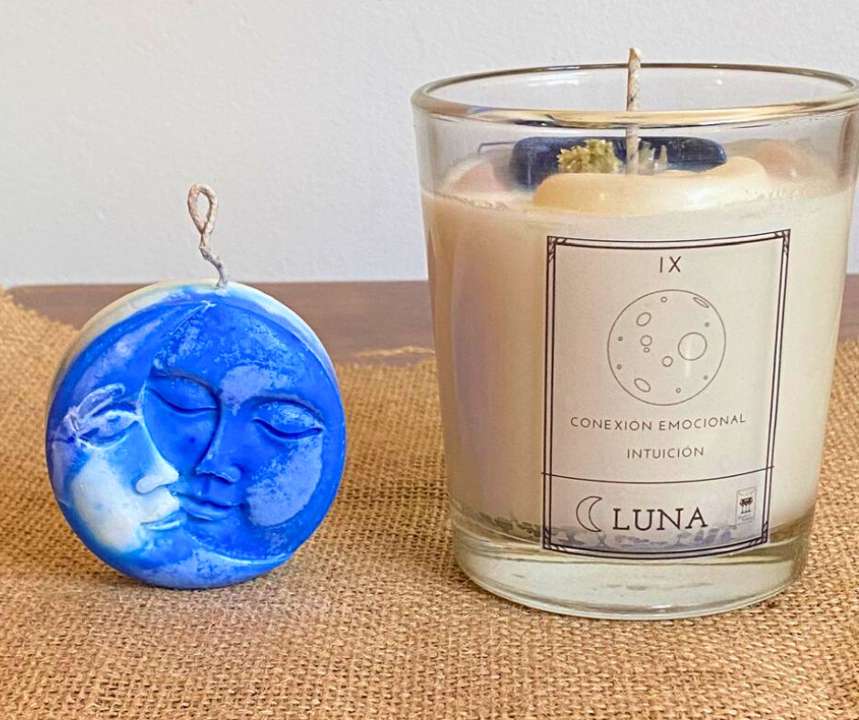 Vela de Soya de Conexión Emocional la Luna