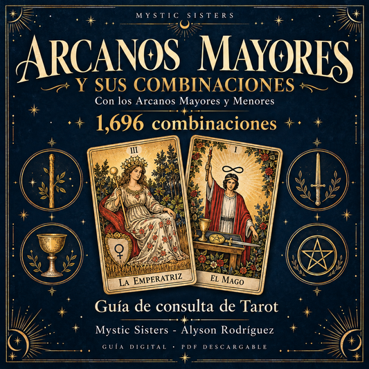 1696 combinaciones de los Arcanos Mayores entre sí y los menores