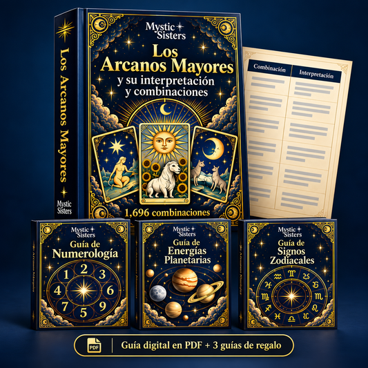 Guía de Tarot de Arcanos Mayores y su interpretación en 1696 combinaciones
